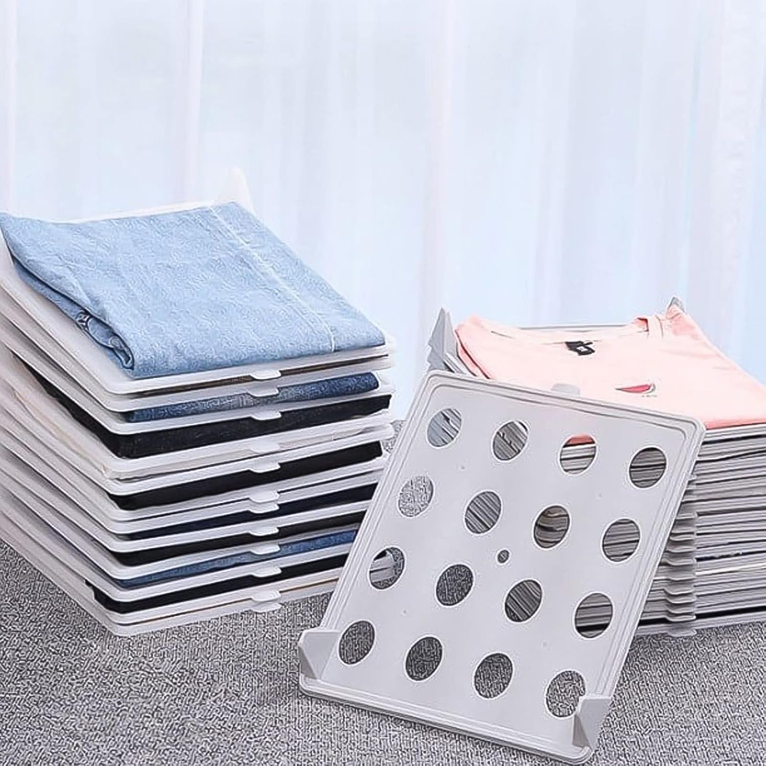 Clothes Folding Board Stack Organizer Clothes Folding Board Stack Organizer